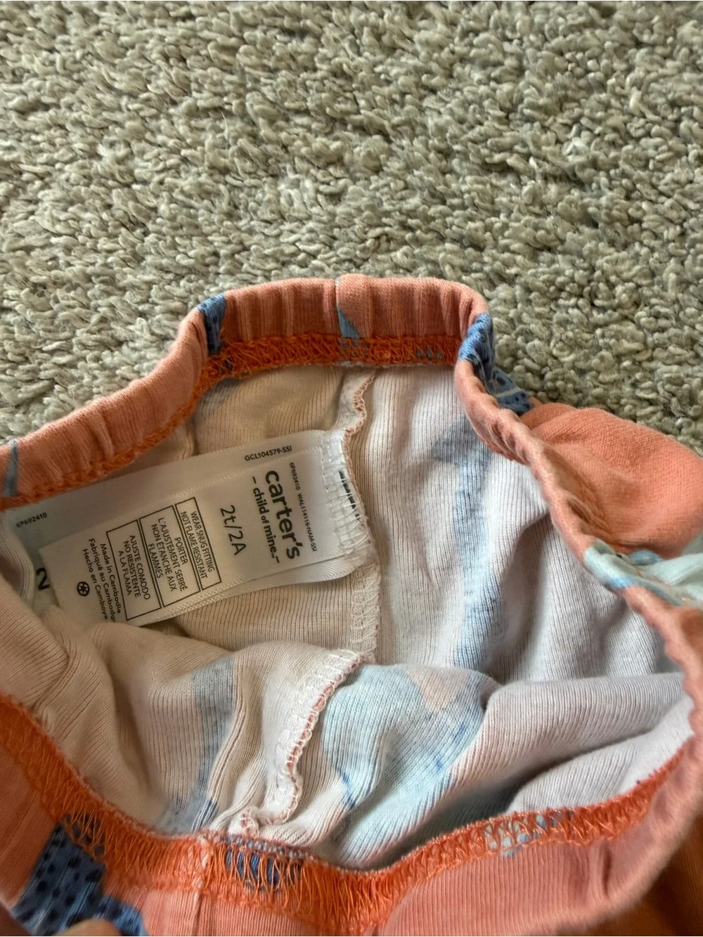 Carters coral short